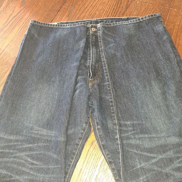 42Tx36 Polo Ralph Lauren The Hampton Straight Denim Blue Jeans Cotton w Pockets - Picture 9 of 9